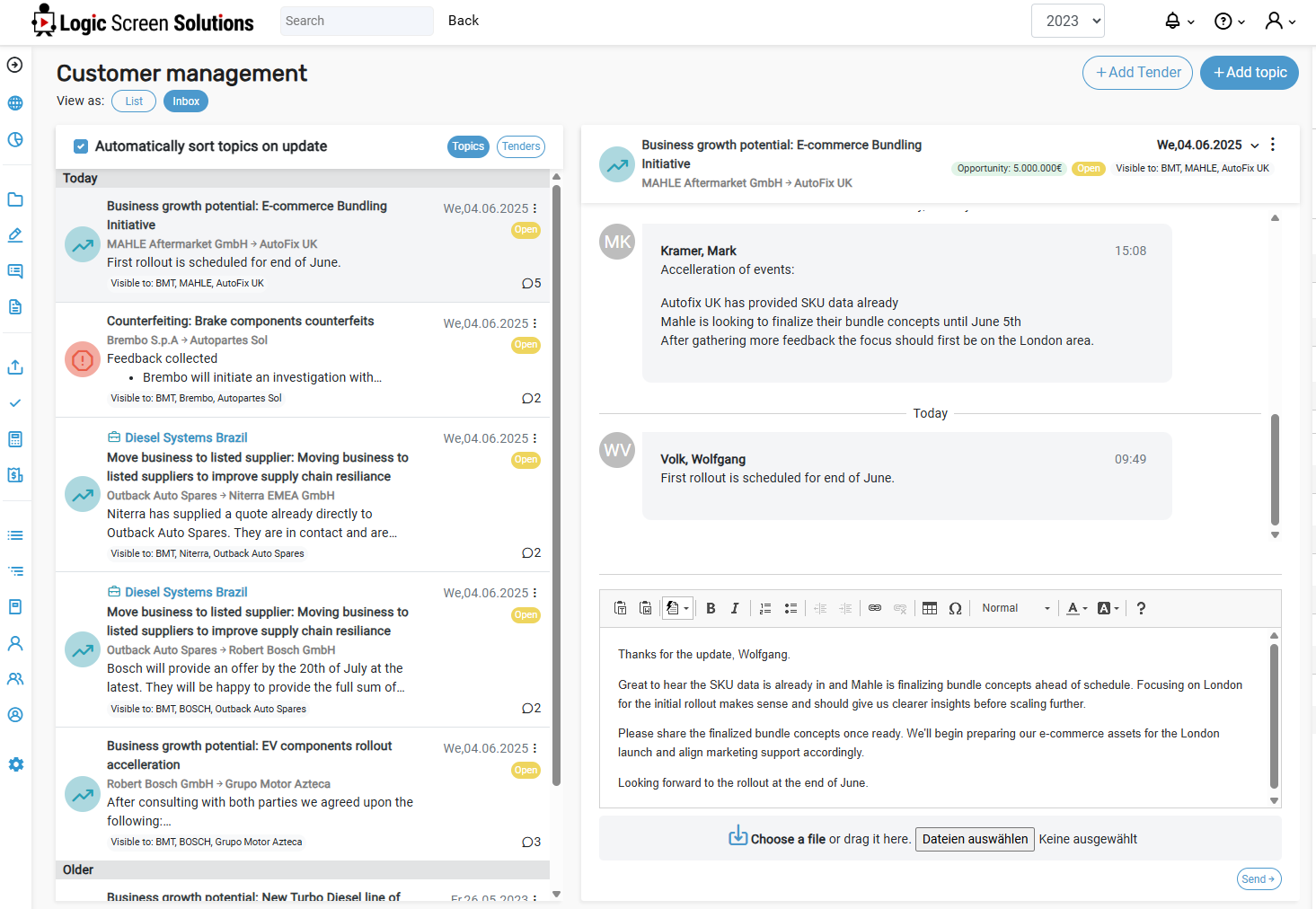 IMS · CUSTOMER MANAGEMENT